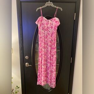 Pink Floral Dress